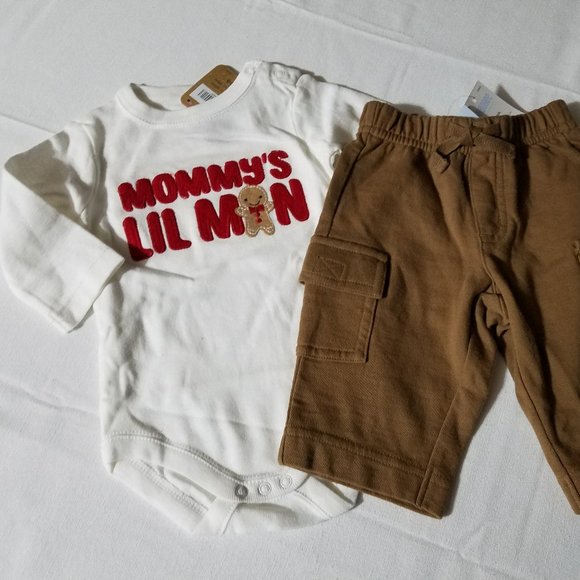 Crazy 8 0-3 Month Bodysuit & Gymboree 0-3 month Pants NWT for both. - Picture 2 of 3